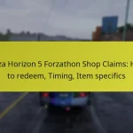 Forza Horizon 5 Forzathon Shop Claims: How to redeem, Timing, Item specifics