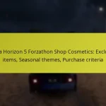 Forza Horizon 5 Forzathon Shop Cosmetics: Exclusive items, Seasonal themes, Purchase criteria