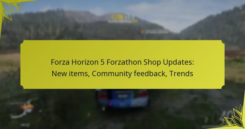 Forza Horizon 5 Forzathon Shop Updates: New items, Community feedback, Trends