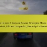 Forza Horizon 5 Seasonal Reward Strategies: Maximizing points, Efficient completion, Reward prioritization