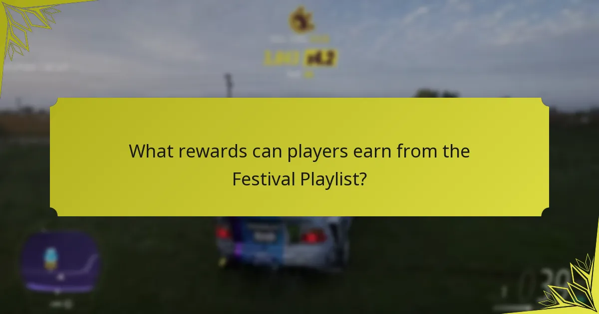 What rewards can players earn from the Festival Playlist?